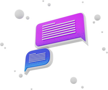 3d render icon Chat