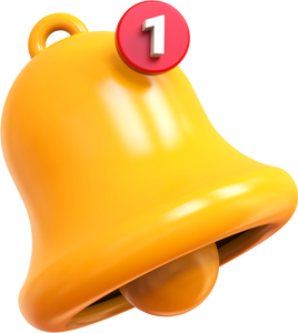 3D Notification Bell